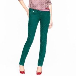 [J.Crew] Forest Green Matchstick Corduroy Jeans